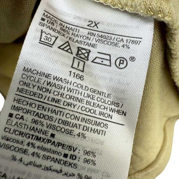 Old Navy Luxe Tee Plus Size 2X Soft Viscose Short Sleeve Womens Top Green - Picture 6 of 6